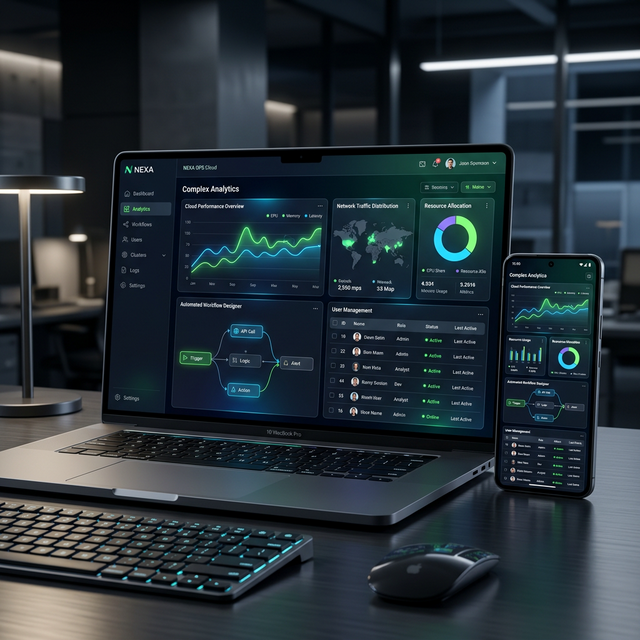 Demo de dashboard plataforma SaaS interactiva